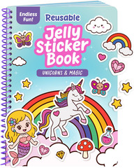 Unicorn Sticker Book – 50 Reusable Stickers, Travel Activities for Ages 3-5