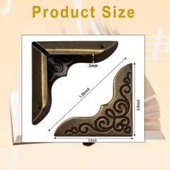 Book Corner Protector Metal Corner Cover for Scrapbook Album Menu Folder Incl…