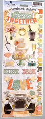 Paper House Wedding Cardstock Stickers Better Together Mr & Mrs Cake 12″ Sheet