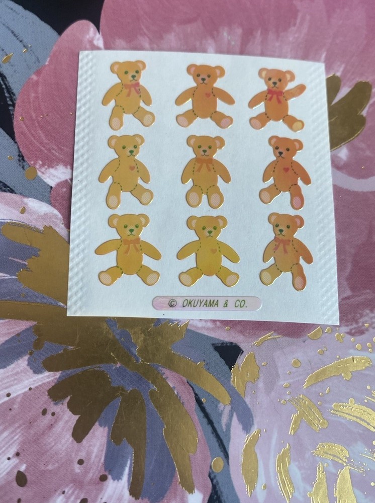 Pearly Teddy Bears Sticker Mod Roughly 2×2 Inches