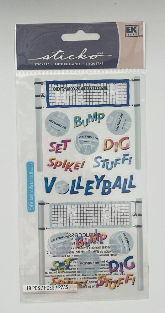 Sticko Volleyball Stickers
