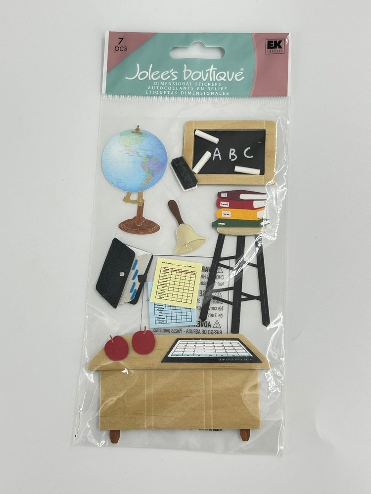 EK Success JoLee’s Boutique Teacher 7 Pcs Cardstock Stickers