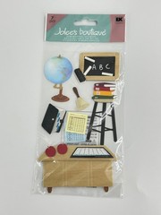EK Success JoLee’s Boutique Teacher 7 Pcs Cardstock Stickers