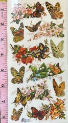 Violette Stickers Buttefly & Flower Stickers Scrapbook Craft Planner Supply
