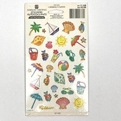 NEW Stickety-Doo-Da PICNIC and OCEAN Sticker Autocollants 2 Designs 4 Sheets