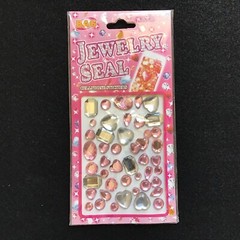 Rhinestone Stickers Set Of 6 pack Colorful Self Adhesive DIY Gemstones St-129