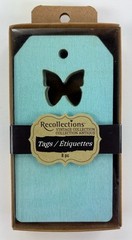 Lot Of 3 Packs Recollections Vintage Collection Tags Die Cut Wood & Solid Paper