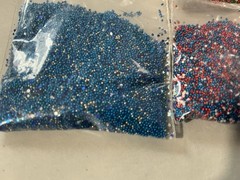 Vintage Scrapbook Embossing Gun, Tray, Glitter & Glitter Beads, Magic Scraps Lot
