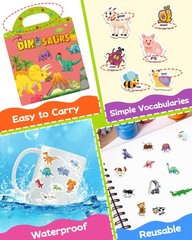 Reusable Sticker Books for Kids, Sticker Books for Toddlers, Toddler Travel T…