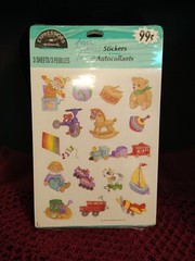 Vintage Hallmark Expressions Baby Toys Stickers Sealed