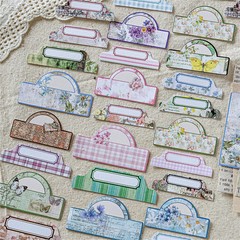 50 Vintage Mechanical Clock Stickers for DIY Art Scrapbook Diary Embellishments
