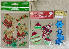 Lot Of Christmas Holiday Stickers & Embellishments Some 3D~ 7pks~Jolee’s & More