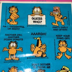 Vintage 1978 Hallmark Garfield The Cat Stickers New Sealed 4 Sheets