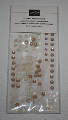 Stampin Up Retired ELEGANT FACETED GEMS 138 Pieces RARE HTF