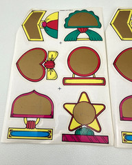 1988 Vintage CTP Scratch Off 12 Award Medal Stickers 2 Sheets #90801
