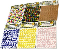 New Vintage Lot of 6 Packs Provo Craft Alphabitties Letters Scrapbook Stickers