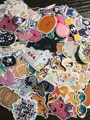 50 mini mystery bundle of stickers, tiny stickers, phone case, laptop, ephemera