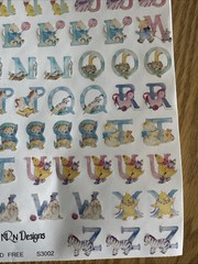 NRN Designs ALPHABET Alpha Letters Baby Scrapbook Stickers ROLL Animals Toys