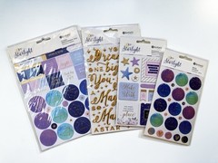 Galaxy And Zodiac Themed Scrapbooking Lot – Used