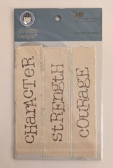 Li’l Davis Designs Canvas Phrases Scrapbook Embellishments Freedom Service Honor