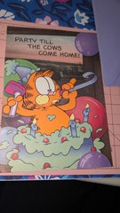 Hallmark Garfield Greeting Card Birthday Party Till Cows Come Home w/Envelope