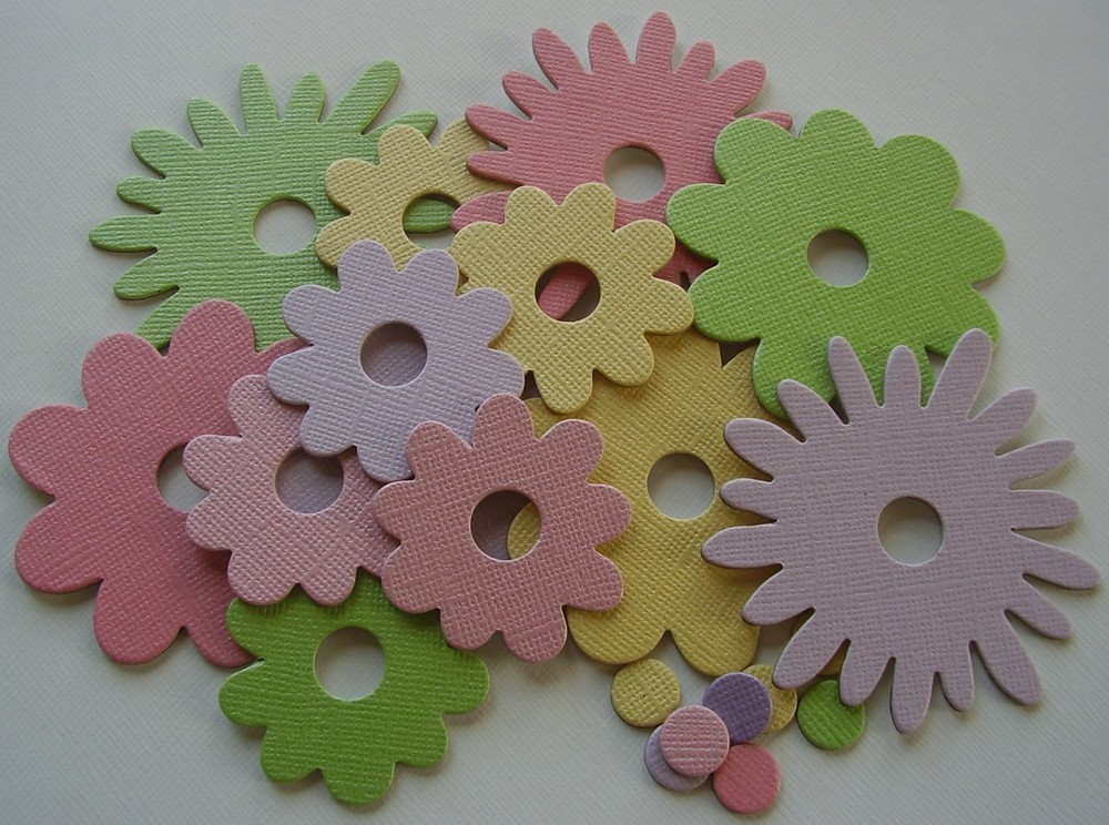 Bling~ Spring Mix *FLOWERS* Chipboard Embellishments