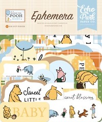 Echo Park Paper WINNIE THE POOH BABY Ephemera Die Cut Cardstock Pieces Pack
