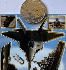 MILITARY TRANSPORTATION Gold Foil Stickers(10pc)F35•Jets•Planes •Card Making•