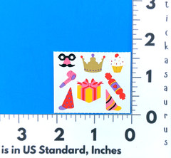 Vintage 90’s Mrs. Grossman’s Birthday Hats & Party Items Sticker Mod Style 2