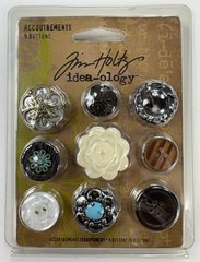 Tim Holtz Idea-ology Embellishment Lot Accoutrements + Foliage + Quote Flair