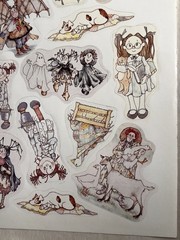 Set of 2 Vtg 80s IVY COTTAGE Current Stickers Scrapbooking EJ Taylor Little Book