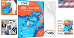 Waterproof Printable Vinyl Sticker Paper – 100 Sheets