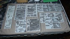 Mega Lot of Assorted Scrapbook Letters – Black – Mixed Sizes/Fonts As Shown (D)