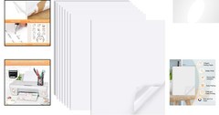 Matte Printable Sticker Paper, 8.5″x11″ – 40 Sheets for Laser & Inkjet Printing