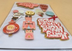 9-piece MERRY, MAGICAL & BRIGHT 3D Stickers by Christmas Paper Crafts, NEW