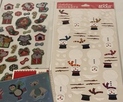 Vintage Scrapbooking Stickers Assorted Holiday Christmas Love Boys Footprint New