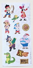JAKE And The Never Land Pirates Sticker sheet.