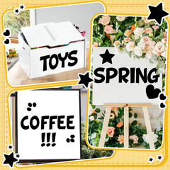 204Pcs Large Letter Stickers 4 Inch Alphabet Stickers 24 Sheets Bulletin Board