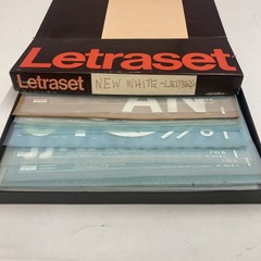 45+ Sheets White Letraset Letters -Zipper Helvetica Times Broadway- Many Fonts