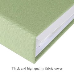 1DOT2 12×12 Scrapbook Photo Album 3-Ring DIY Journal Sage Green Fabric Cover