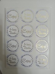 Marble Thank You 2.5″ Stickers 12 Sheets Total. 12 Stickers Per-Sheet 144 Total