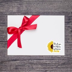 Wailozco Sunflower Thank You Stickers,Thank You for Helping My Business Grow Sti