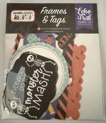 Echo Park Paper MONSTER MASH Frames and Tags Set~NICE~Quick Ship!