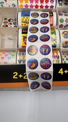 VTG SandyLion 1500 Sticker Set Box Rare Metallic Prismatic Teacher Y2K Lot