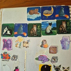 Vintage 1980s Sticker Album Book Puffy Scratch N Sniff Cabbage Patch Rainbow