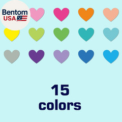 4000 PCS Small Heart Stickers for Kids, 1/2″ Tiny Mini Sticker, 20 Colors, 18 Sh