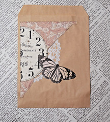 Handmade Embellishments Junk Journal Ephemera Altered Book Scrapbook Lot 1