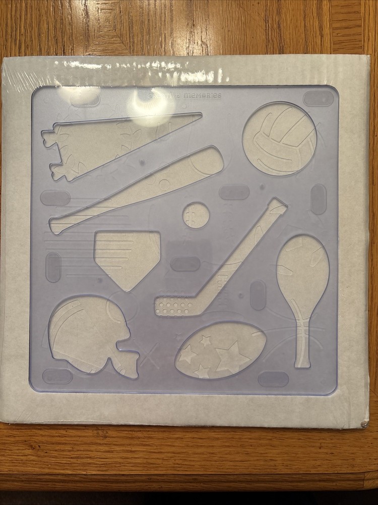 Creative Memories CREATIVE CUTS SPORTS Pattern & Doodling Template