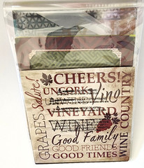 Paper House Wine Scrapbooking Kit 18pc Die Cut Overlays Cards Frame Alcohol 2015