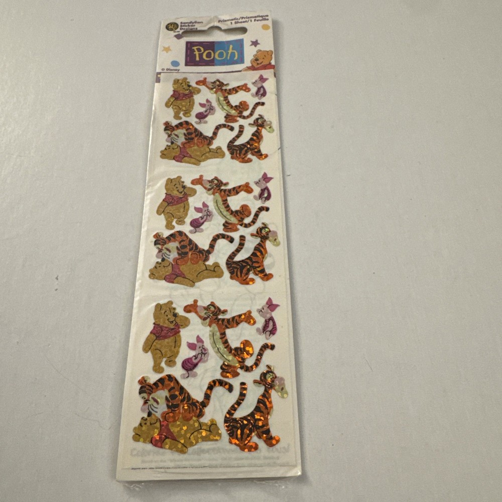 New Sandylion Prismatic Disney Winnie the Pooh Piglet Tigger Stickers BV6